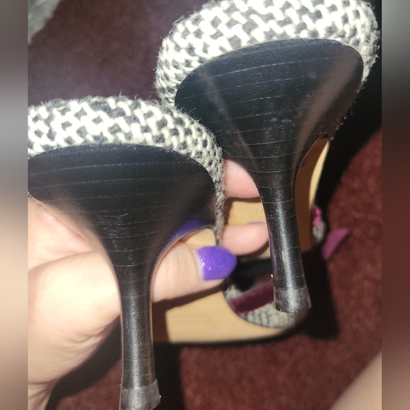 Coach Tweed Velvet Kitten Heels Sz 7B - Picture 7 of 7